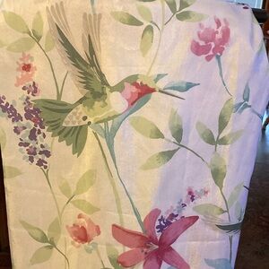 Hummingbird and floral Shower Curtain